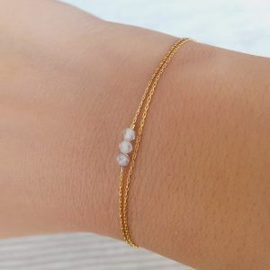 Zircon gold filled bracelet