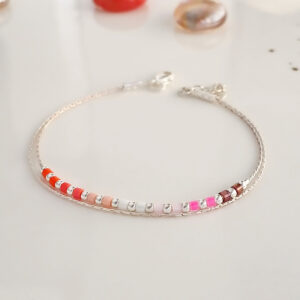 Lesbian 925 sterling silver miyuki bracelet