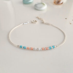 Transgender miyuki bracelet 925 sterling silver